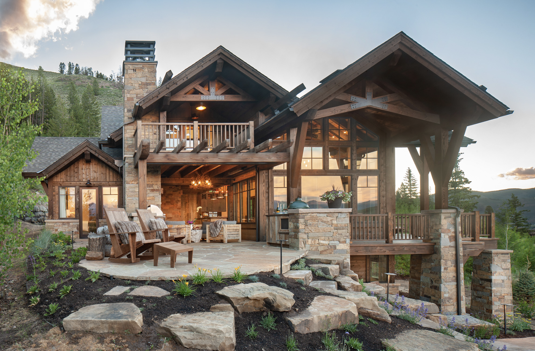 Beck Building Company mountain craftsman home