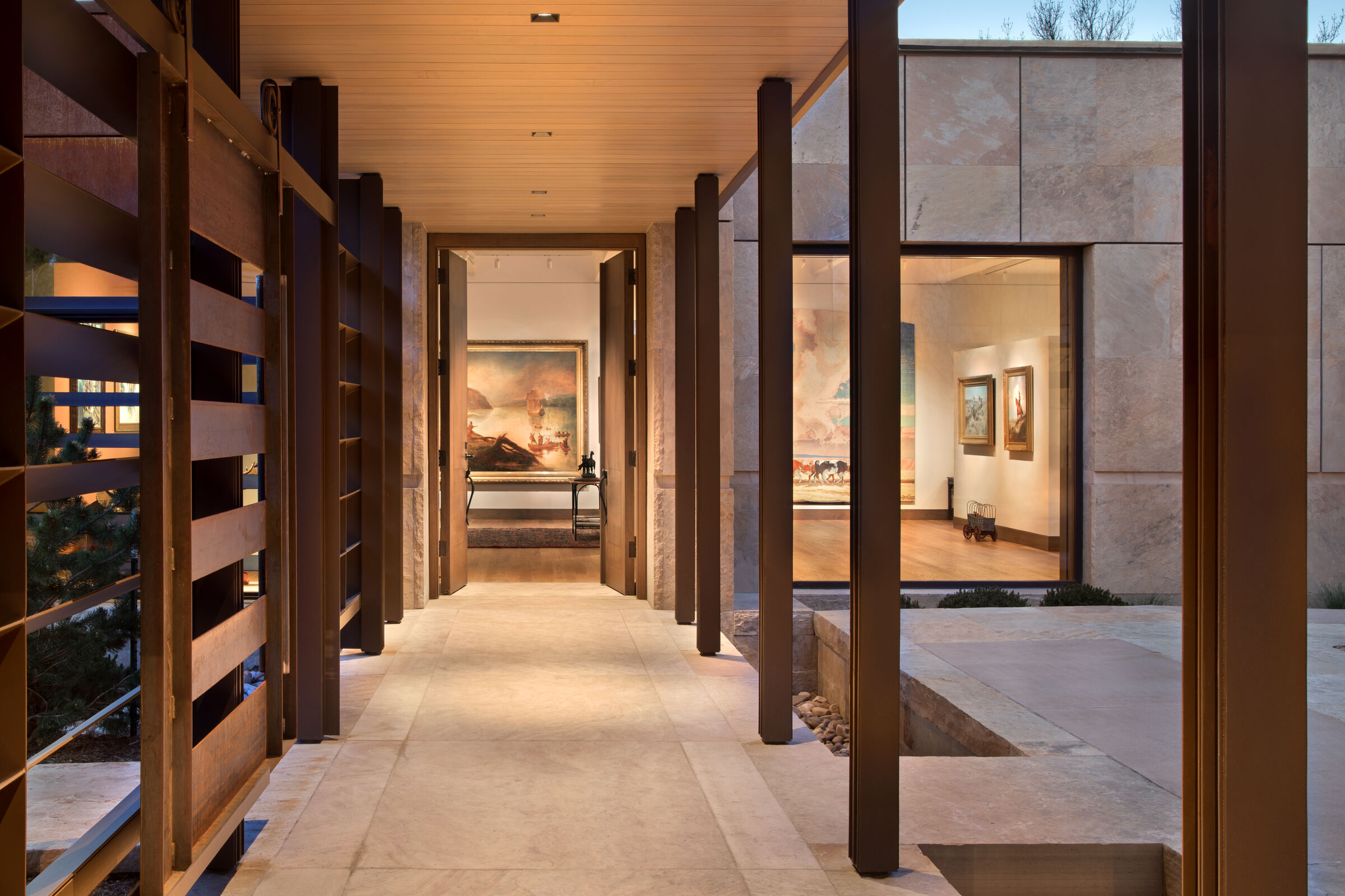 Jackson St stone and steel