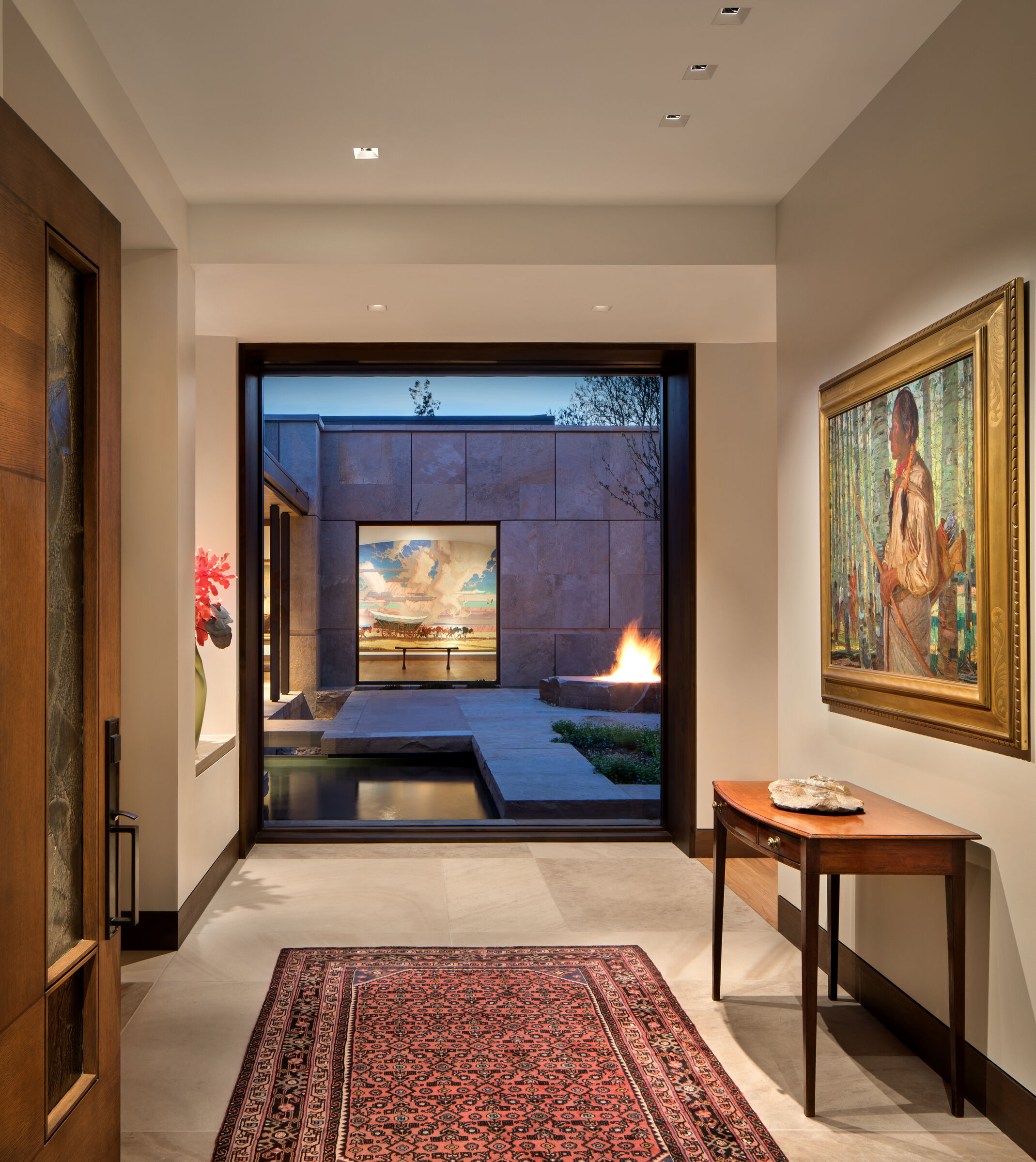 Jackson St exterior stone