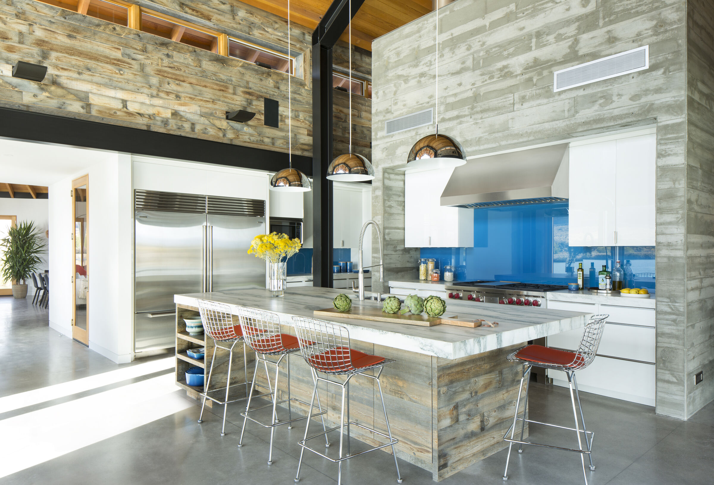 Lake Weedunno concrete and wood