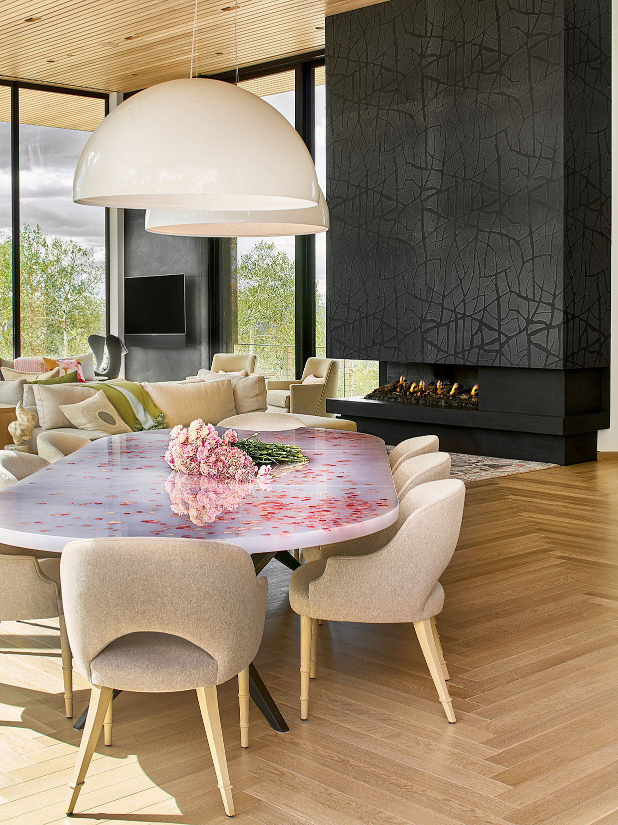 Wild Rose dining detail